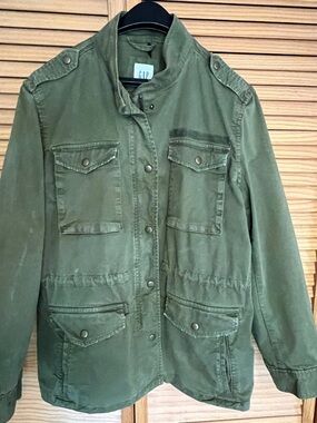 Gap Utility Jacket Distressed Womens size L